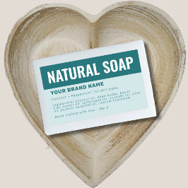 Adesivo Retangular rótulo de ingredientes de embalagem de sabão perso