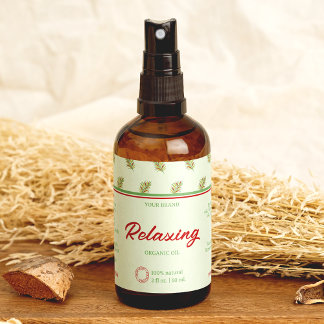 Adesivo Retangular Rótulo de Quebra de Frasco Retro Cosmético