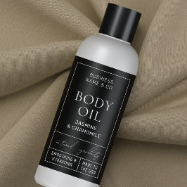 Adesivo Retangular Rótulo do Frasco Cosmético de 4 OZ 120 ml