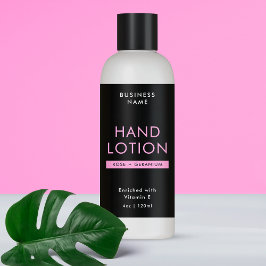 Adesivo Retangular Rótulo do invólucro de Garrafa Cosmética de 4 OZ P