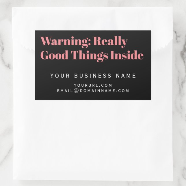 Adesivo Retangular Rótulo do produto, Pacote de Caixa de Compra Comer (Bolsa)