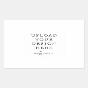 Adesivo Retangular Rótulo do retângulo de 4,25" x 2,7" - Paisagem