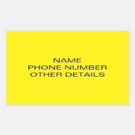 Adesivo Retangular Rótulo Mover Caixa de Armazenamento da Faculdade