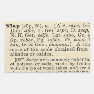 Adesivo Retangular Rótulo Soap