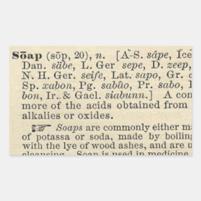 Adesivo Retangular Rótulo Soap (Frente)