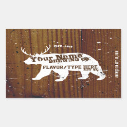 Adesivo Retangular Rótulos Personalizados para Cerveja Caseira