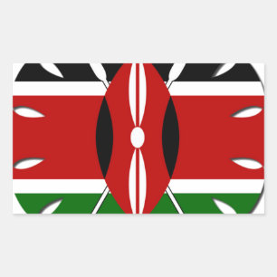 Adesivo Retangular Round Kenyan Motif: Um Símbolo Nacional