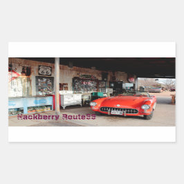 Adesivo Retangular Route66 Hackberry