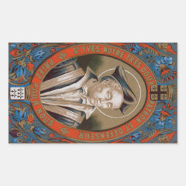 Adesivo Retangular Rua. Ivo de Kermartin (M 005)