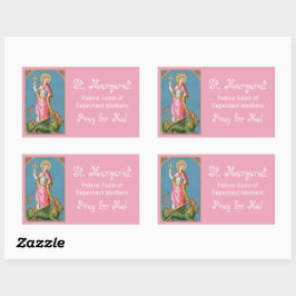 Adesivo Retangular Rua. Margaret de Antioch (SAU 038)