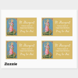 Adesivo Retangular Rua. Margaret de Antioch (SAU 038)