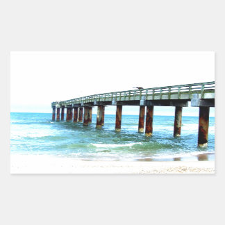 Adesivo Retangular Rua. Pier de Pesca Agostinho