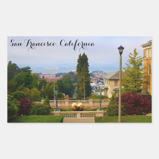 Adesivo Retangular Rua San Francisco Lyon Steps #4-2 Stickers (Frente)