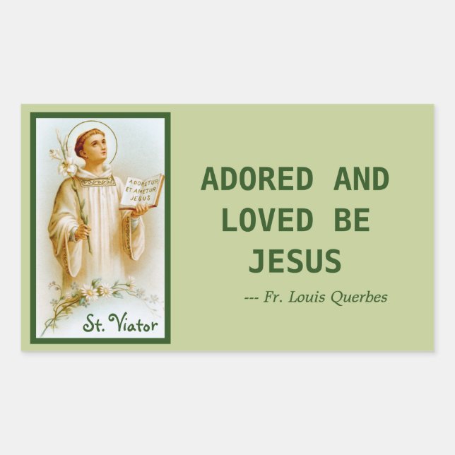 Adesivo Retangular Rua. Viator de Lyon, Catecista (BF 02) (Frente)