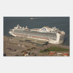 Adesivo Retangular Ruby Princess Cruise, SF Stickers