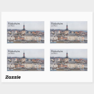Adesivo Retangular Rüdesheim am Rhein - Alemanha