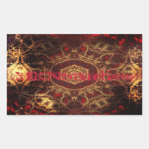 Adesivo Retangular Rug Oriental