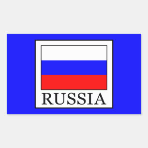 Adesivo Retangular Rússia