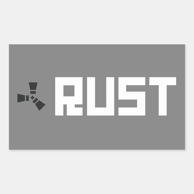 Adesivo Retangular RUST Banner BGWG (Frente)