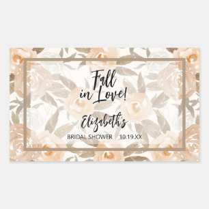 Adesivo Retangular Rustic Autumn Floral