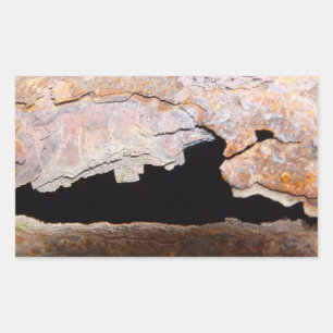 Adesivo Retangular Rusty Junk Pipe Texturizado