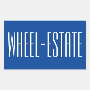 Adesivo Retangular Rving RV Camper Camp Motor Home Diversão = Wheel 