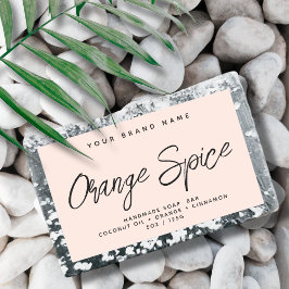 Adesivo Retangular Sabonete moderno simples cosméticos elegantes