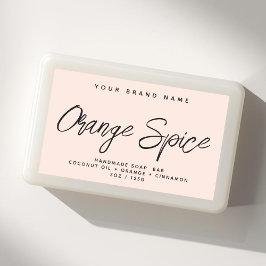 Adesivo Retangular Sabonete moderno simples elegante cosméticos