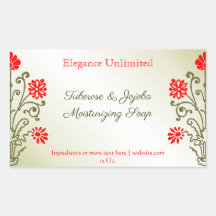 Sabonetes ou Artesanatos vermelhos Dourados