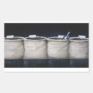 Adesivo Retangular Sacks De Café 1990