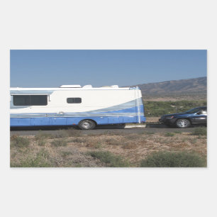 Adesivo Retangular Safari Trek 1999 Blue Classic RV Motorhome