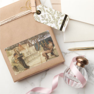 Adesivo Retangular Safona e Alceu por Sir Lawrence Alma Tadema