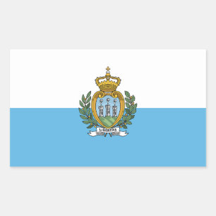 Adesivo Retangular San Marino Flag