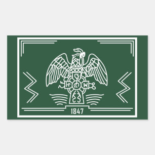 Adesivo Retangular San Patricio Sticker