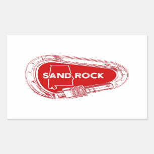Adesivo Retangular Sand Rock Alabama Rock Escalbing Carabinet