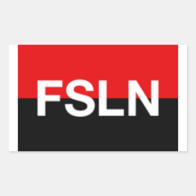 ADESIVO RETANGULAR SANDINISTAS FLAG (Frente)