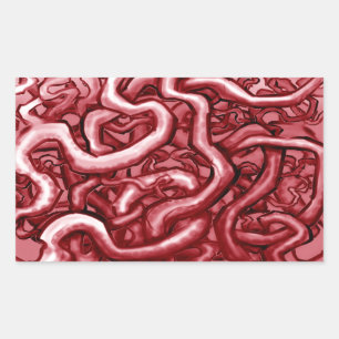 Adesivo Retangular Sangue e intestinos