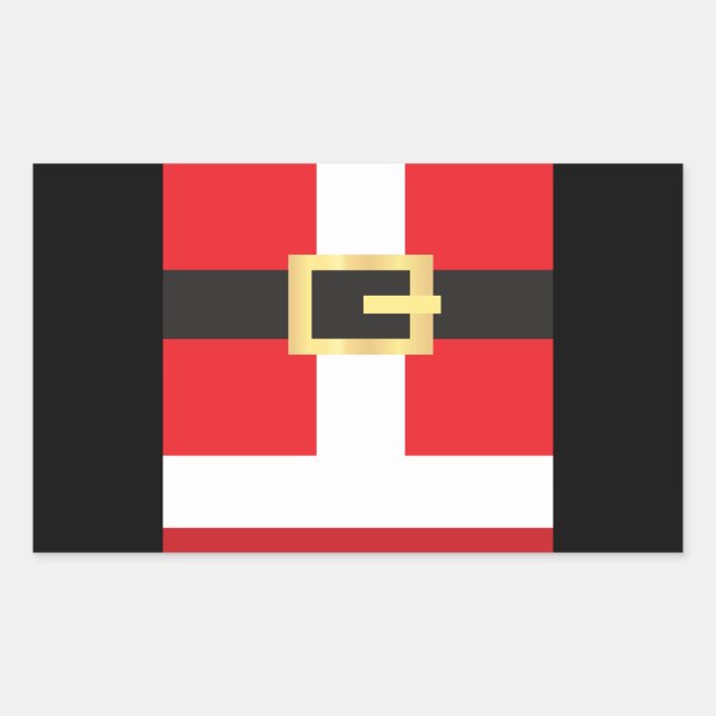 Adesivo Retangular Santas Belt (Frente)