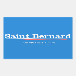 Adesivo Retangular Santo Bernard Sticker