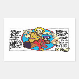 Adesivo Retangular Santo Daniel Sticker