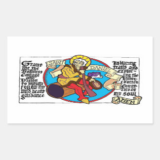 Adesivo Retangular Santo Daniel Sticker