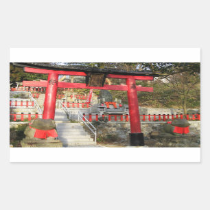 Adesivo Retangular Santuário de Suehiro Ogami (Shrine de Sapo Fortun