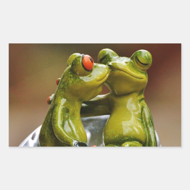 Adesivo Retangular Sapos felizes (Frente)