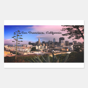 Adesivo Retangular Sapos nº 12-3 da linha Skyline de São Francisco