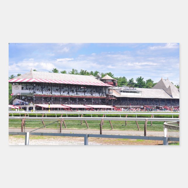Adesivo Retangular Saratoga Race Course e Clare Court (Frente)