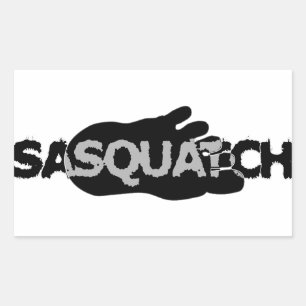 Adesivo Retangular Sasquatch