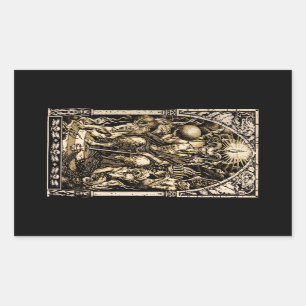 Adesivo Retangular Satã Enthroned