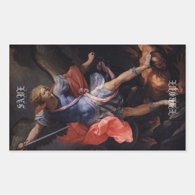 Adesivo Retangular "SAVE EUROPE" Archangel Michael (Frente)