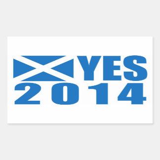Adesivo Retangular Scotland 2014 YES Sticker