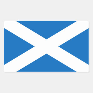 Adesivo Retangular Scotland/etiquetas escocesas da bandeira